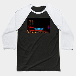 Vintage Superdawg Neon Baseball T-Shirt